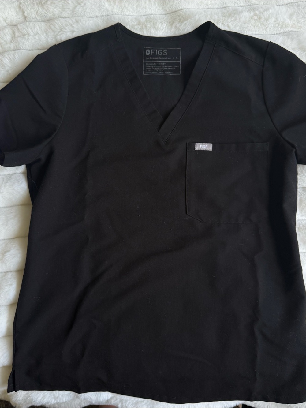 Black Figs Scrub Top